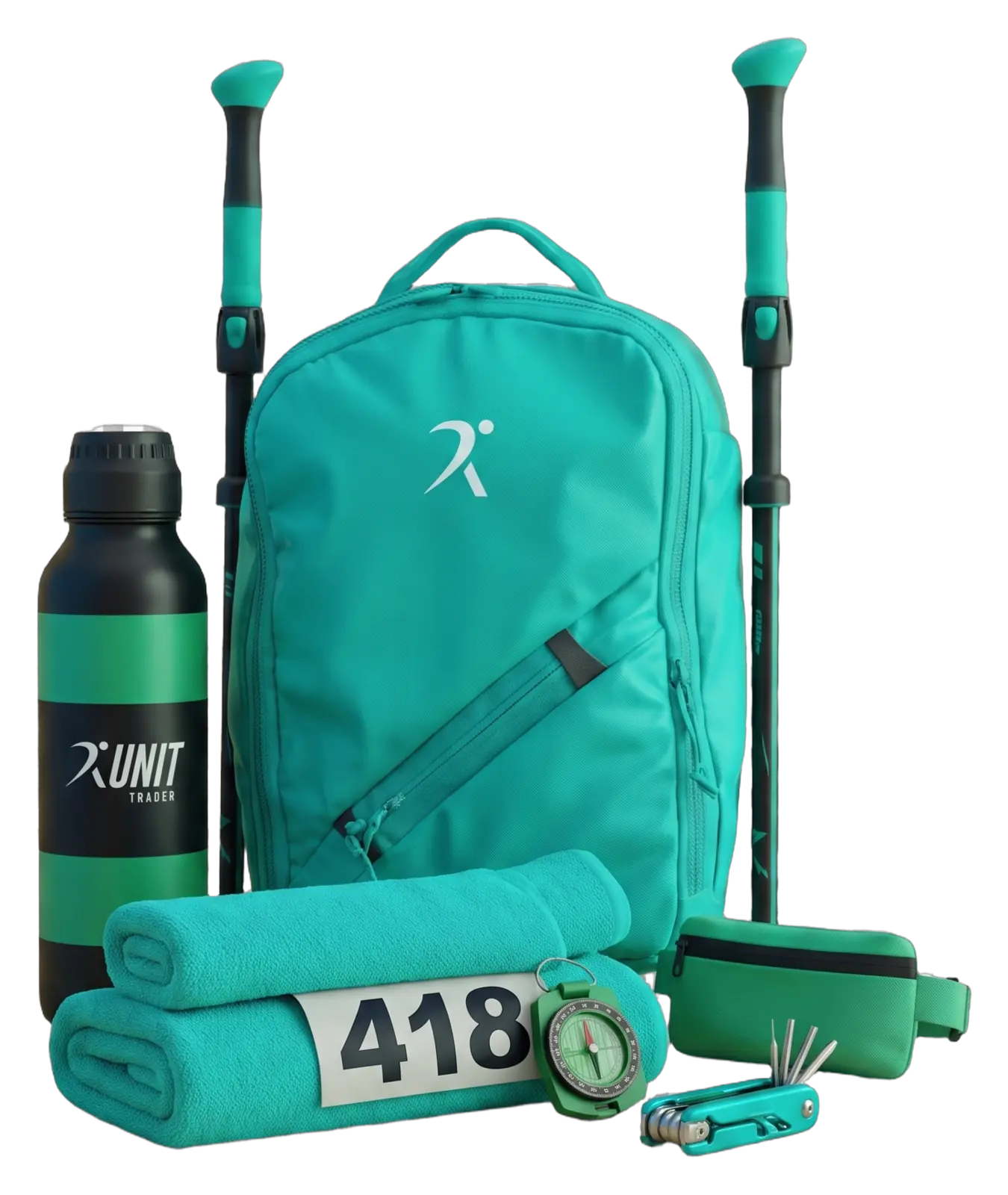 Kit para eventos de trail running Runit